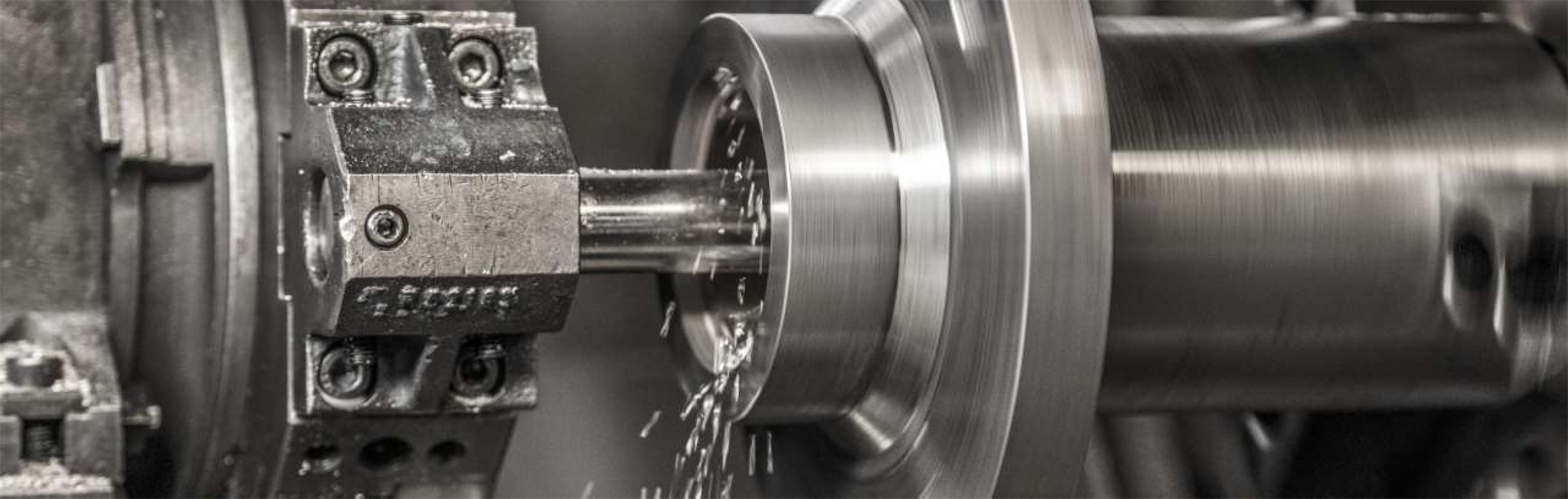 CNC turning operation producing a precision machined component
