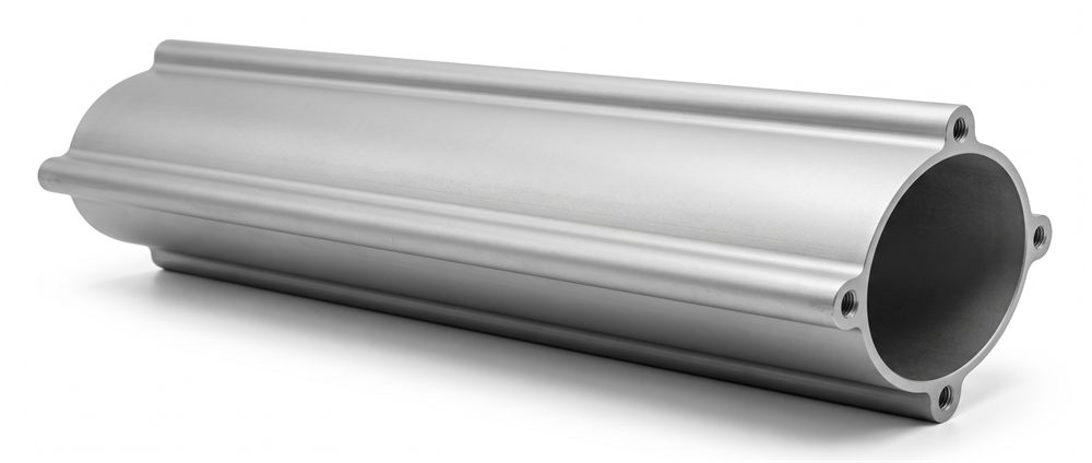 Machined aluminium profile fitted with HELICOIL thread insert
