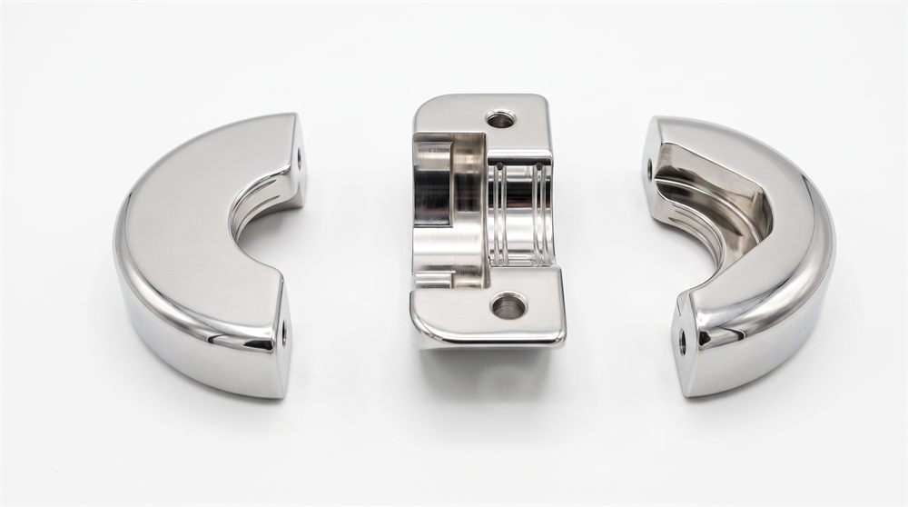 Nickel plated machined aluminium clamp components