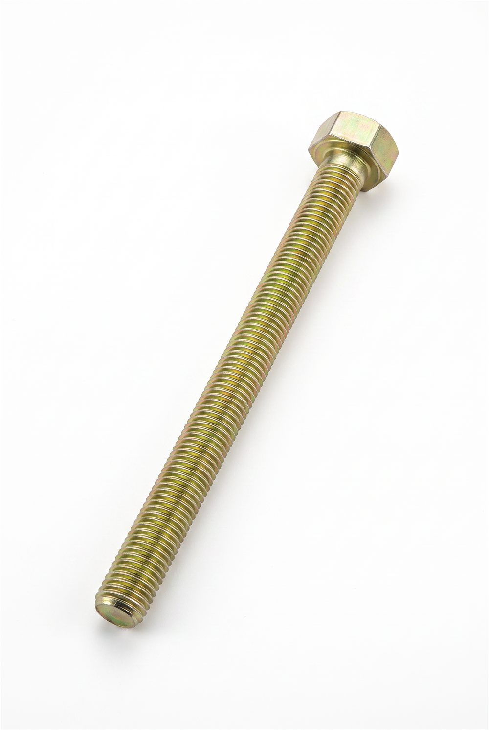 Machined steel rod with threaded end