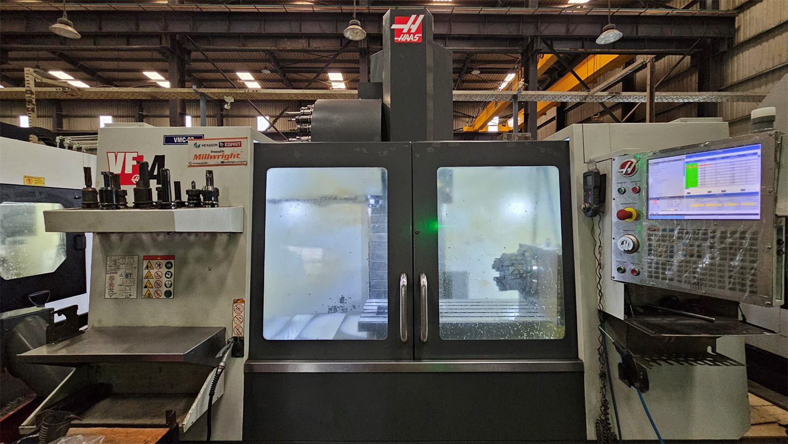 HAAS vertical machining centre on the Autobahn shop floor in Thirumudivakkam, Chennai